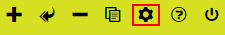 The 1Exchange admin buttons with the Security Settings icon highlighted.