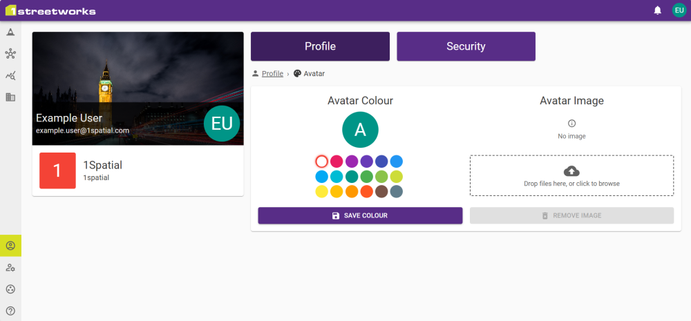 Account Avatar tab