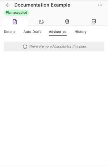 Auto-draft information tab