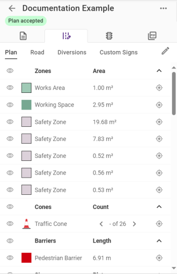 Edit Plan panel
