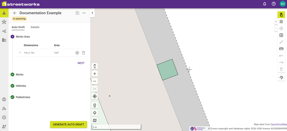 Drawing a Works Area