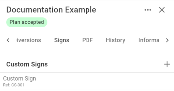 Edit Plan panel