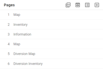 Lengend with a newly added page