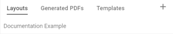 PDF layouts tab