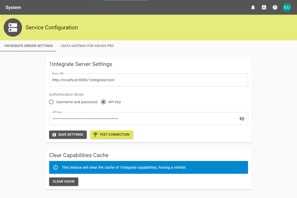 Service Config tab with the fields filled.