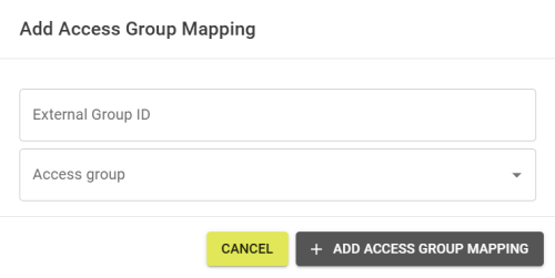 Popout to add Receiver Mapping, requiring a group to be mapped.
