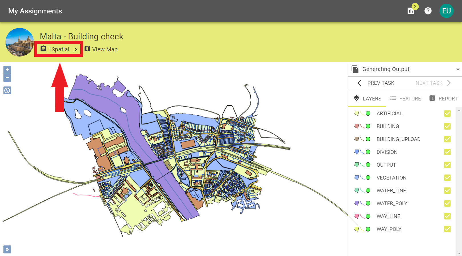 Map Viewer with breadcrumbs highlighted.