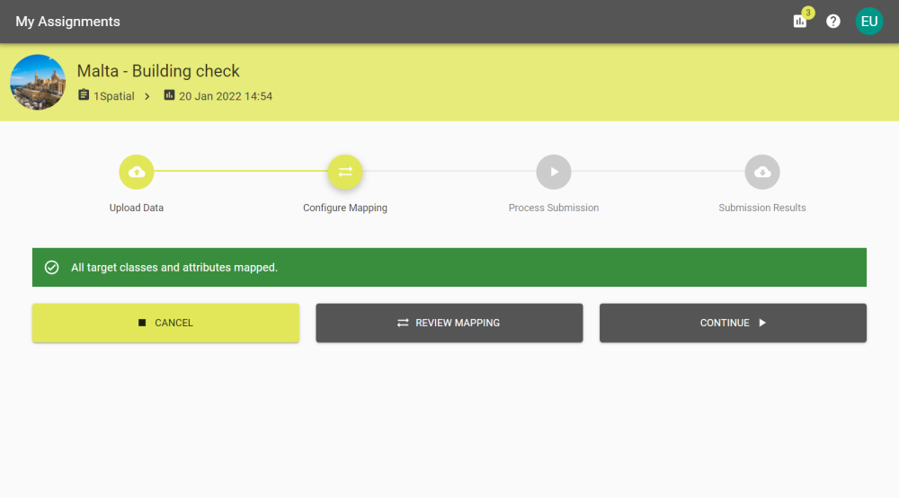 Configure Mapping stage where everything is already mapped