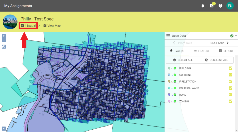 Map Viewer with breadcrumbs highlighted.