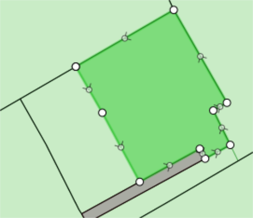 The first feature is selected and highlighted