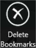 The Deleting Bookmarks icon.