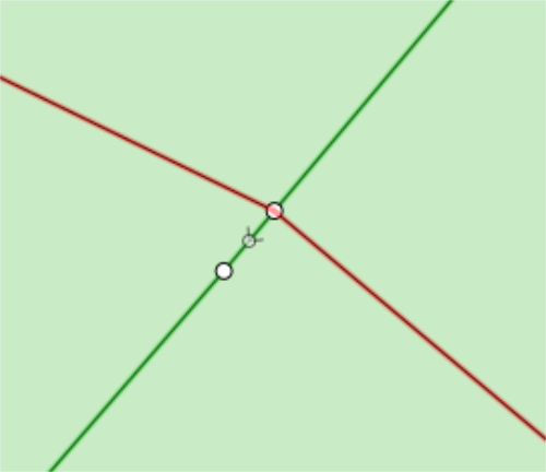 The selected line.