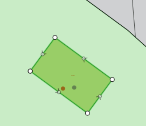 The finished and newly aligned feature.