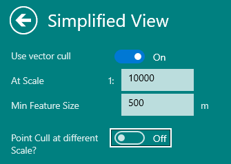 The Simplified View Settings with the inputs as outlined in the text above.