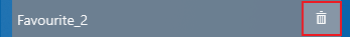 A bookmark named Favourite_2 with the Delete Bookmark icon highlighted
