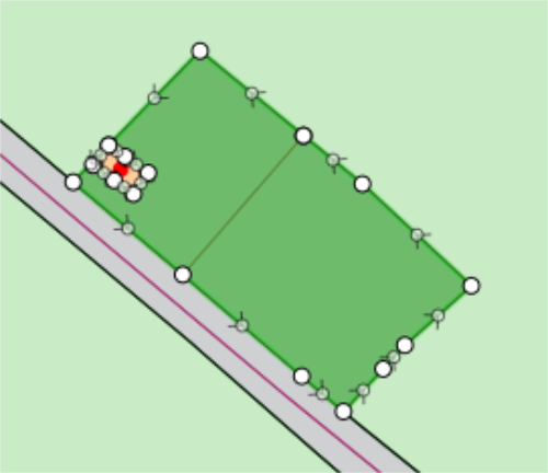 The polygon to be split.