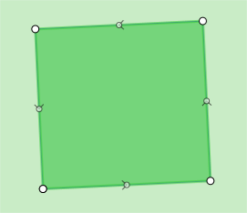 The newly squared feature.