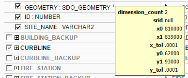 A screenshot of the metadata panel for a geometry attribute