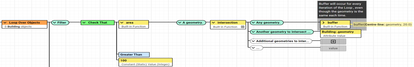 An action determining if roads intercept footpaths and are drivable