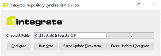 1Integrate Repository Synchronisation Tool interface
