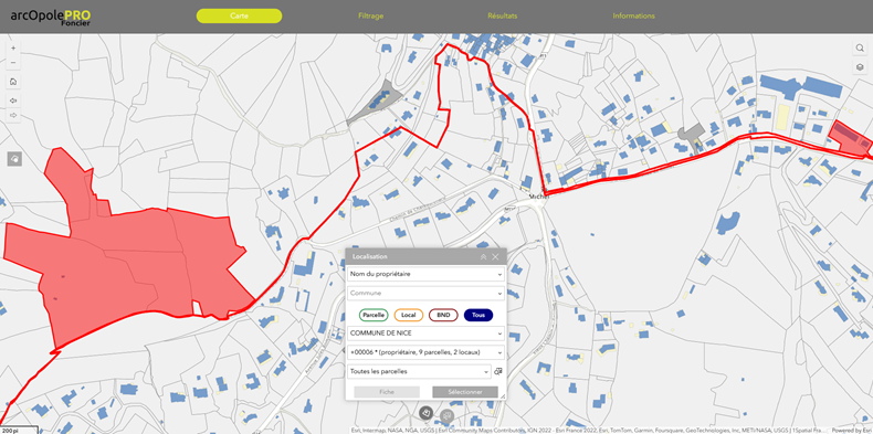 arcOpole PRO Foncier Localisation